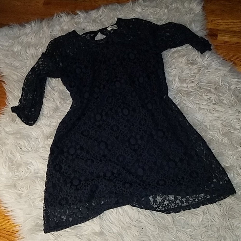 Navy blue lace dress